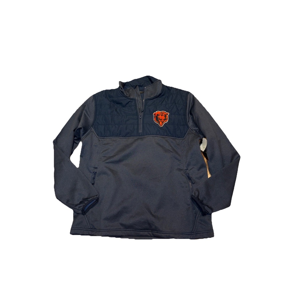 CHI Bears NFL Dunbrooke Qtr Zip Pullover Sweater Size Mens Meduim NWT